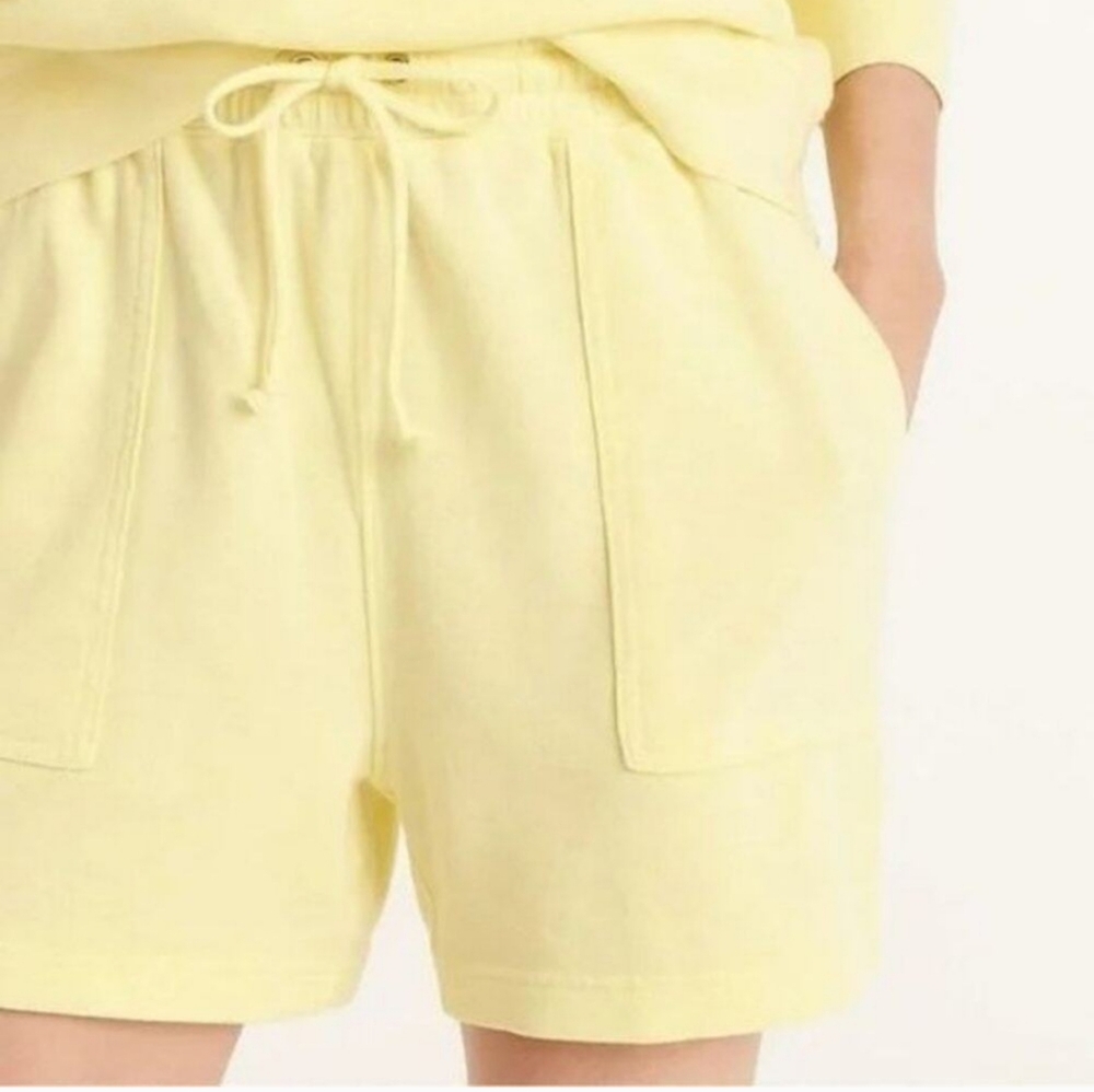 J. Crew Magic Rinse Patch Pocket Shorts In Yellow